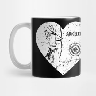 Love Archery Mom Dad Archer Bowman Arrow Bow Target Arc Mug